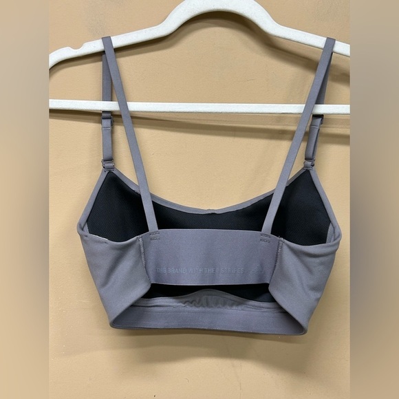 adidas Women's Yoga Studio Light Support Bra   HL6108 TRACE GREY Size 2XS D-DD - Picture 2 of 6